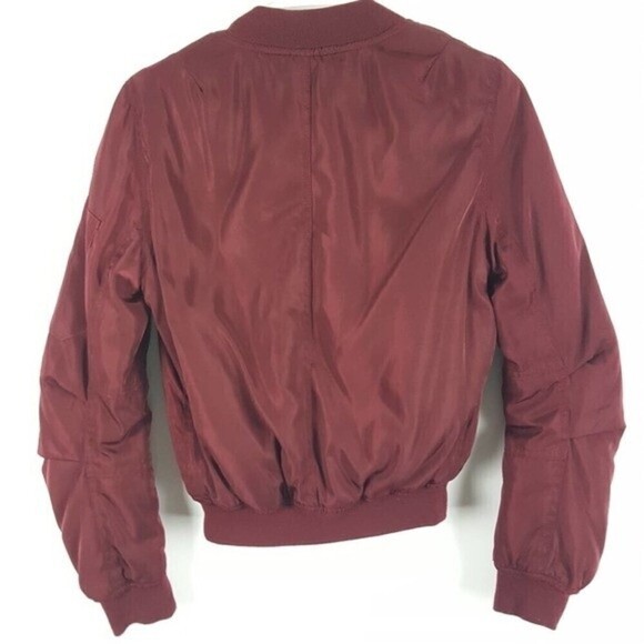 Charlotte Russe Bomber Jacket Womens Extra Small Full Zip Pockets Casual - Picture 2 of 7